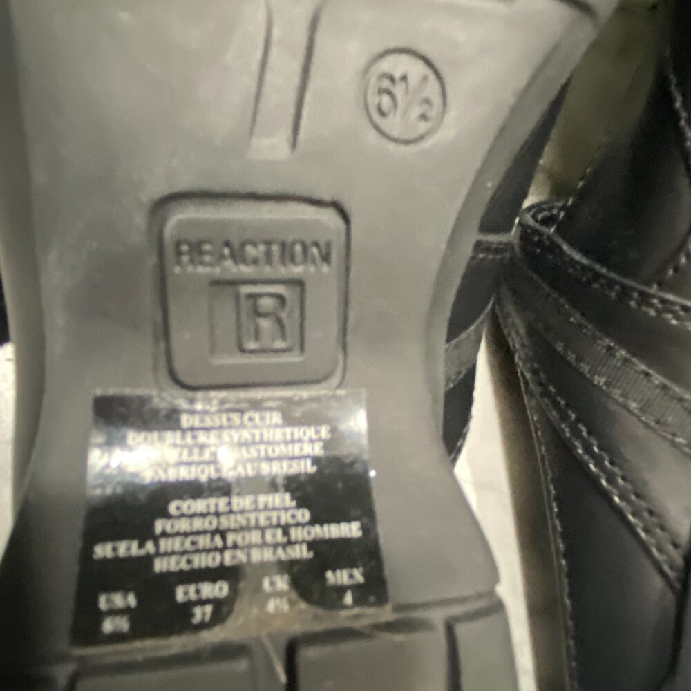 EUC~Kenneth Cole Reaction Womens "Van Go" Black Leather Mules Sz 6.5 - Picture 9 of 12